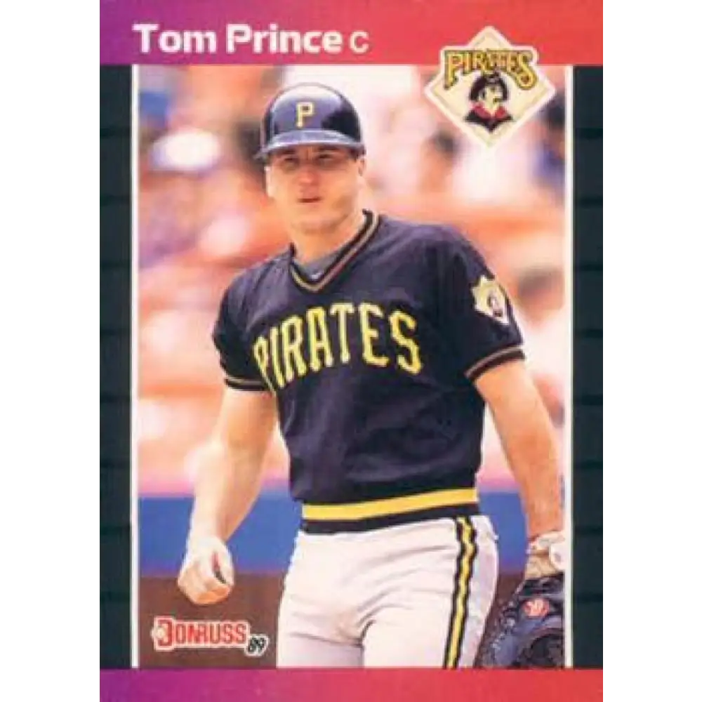 1989 Donruss #527 Tom Prince DP NM-MT Pittsburgh Pirates Baseball Card Image 1
