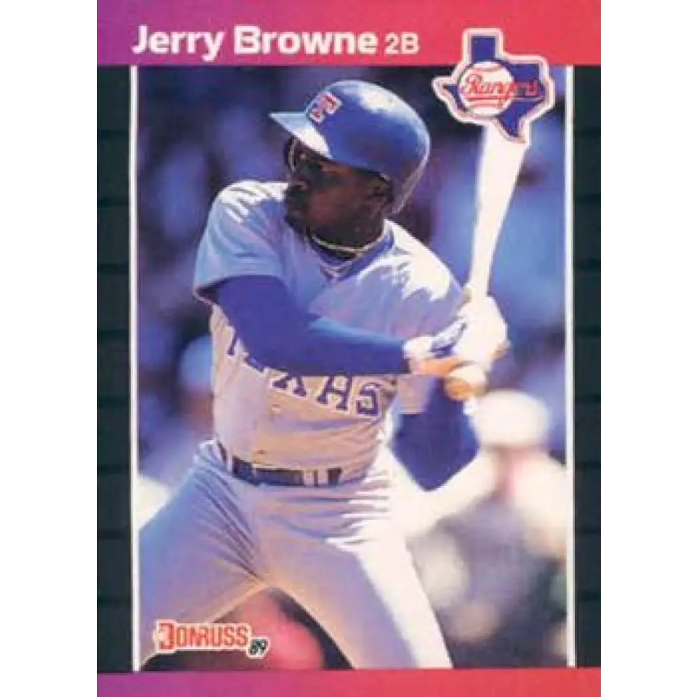 1989 Donruss #529 Jerry Browne DP NM-MT Texas Rangers Baseball Card Image 1