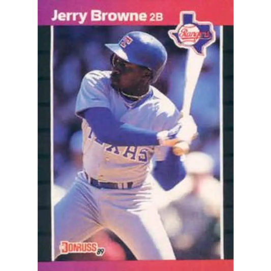 1989 Donruss #529 Jerry Browne DP NM-MT Texas Rangers Baseball Card Image 1