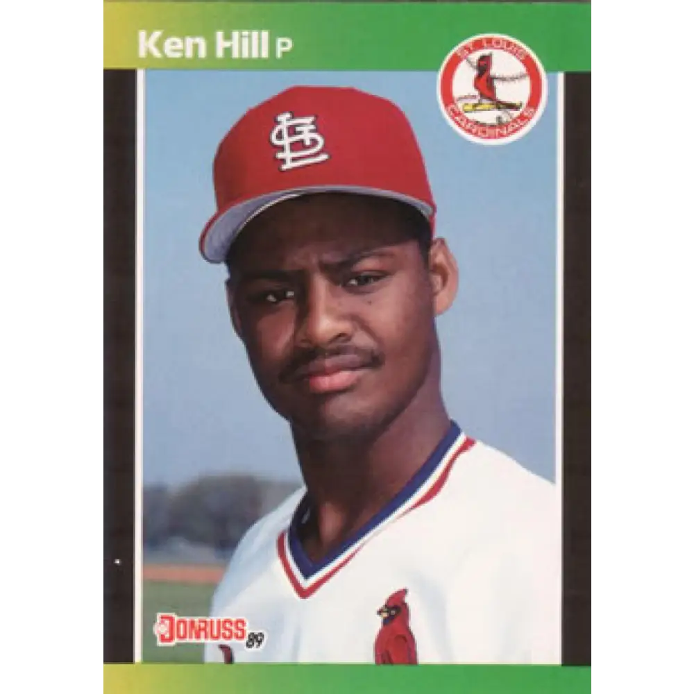 1989 Donruss #536 Ken Hill DP NM-MT RC Rookie St. Louis Cardinals Baseball Card Image 1