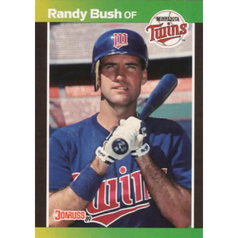 1989 Donruss #537 Randy Bush DP NM-MT Minnesota Twins Baseball Card Image 1