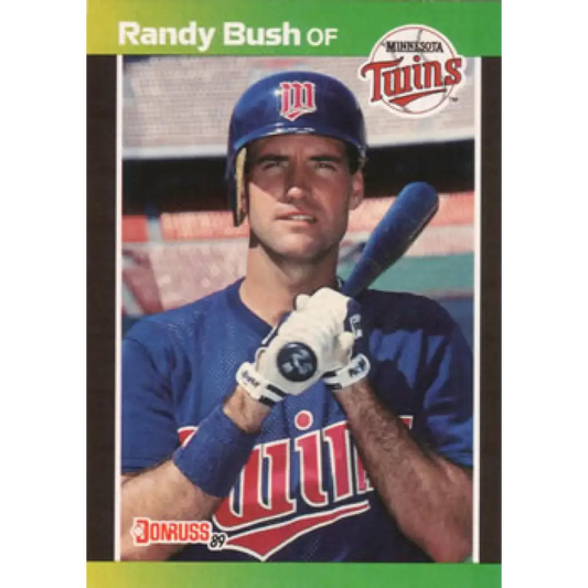 1989 Donruss #537 Randy Bush DP NM-MT Minnesota Twins Baseball Card Image 1
