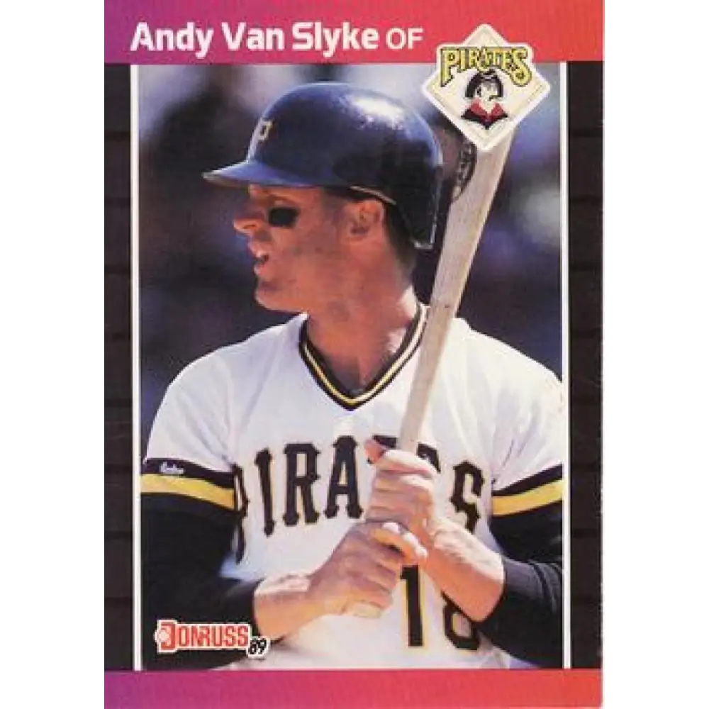 1989 Donruss #54 Andy Van Slyke NM-MT Pittsburgh Pirates Baseball Card Image 1