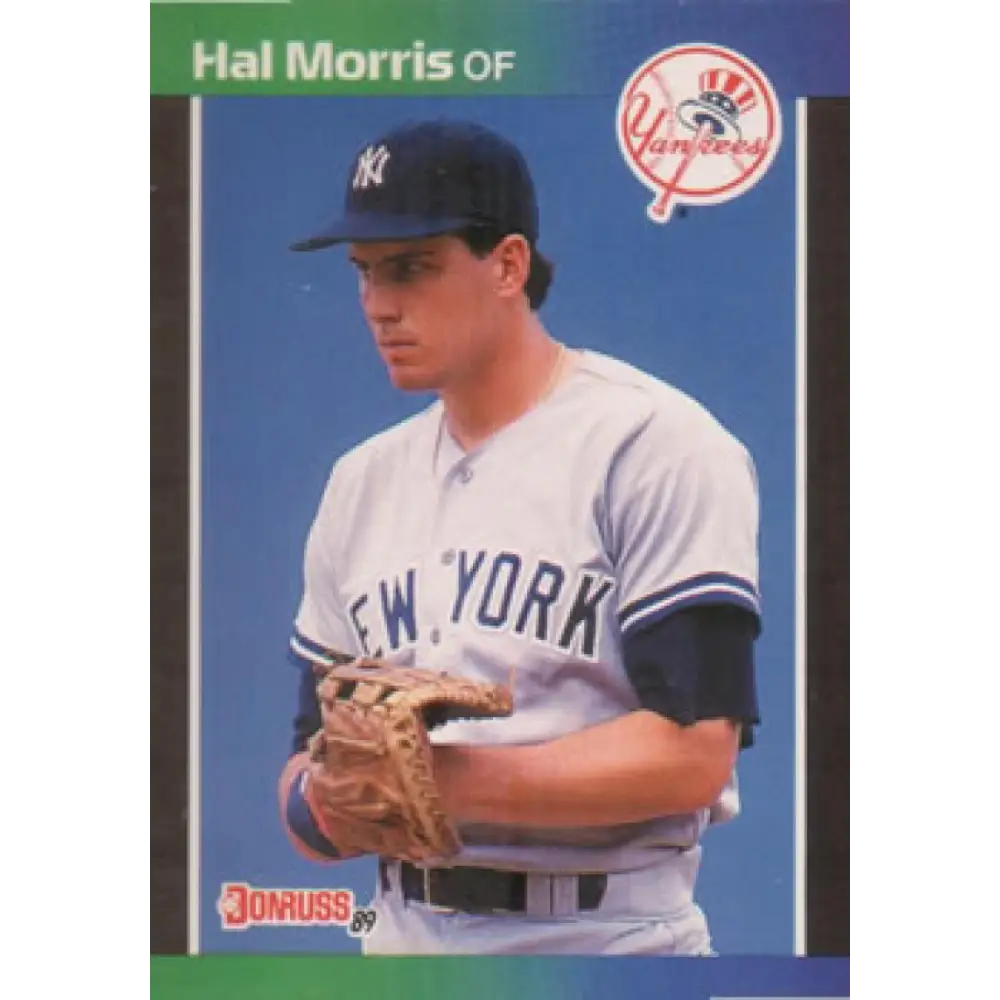 1989 Donruss #545 Hal Morris DP NM-MT RC Rookie New York Yankees Baseball Card Image 1