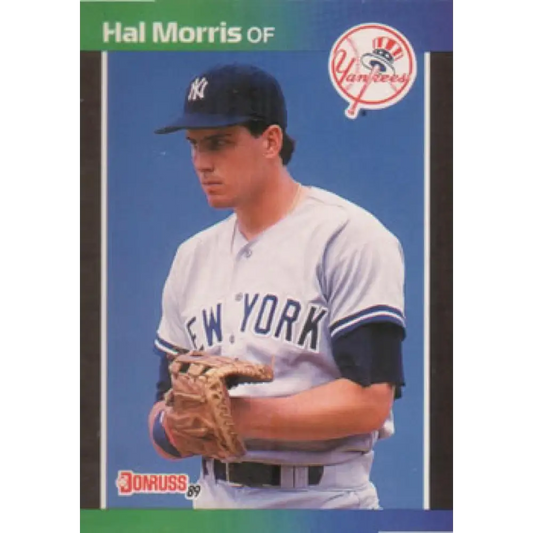 1989 Donruss #545 Hal Morris DP NM-MT RC Rookie New York Yankees Baseball Card Image 1