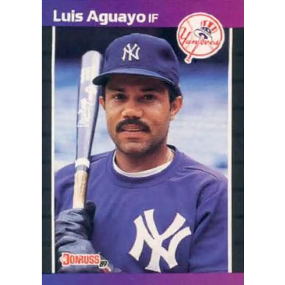 1989 Donruss #551 Luis Aguayo DP NM-MT New York Yankees Baseball Card Image 1