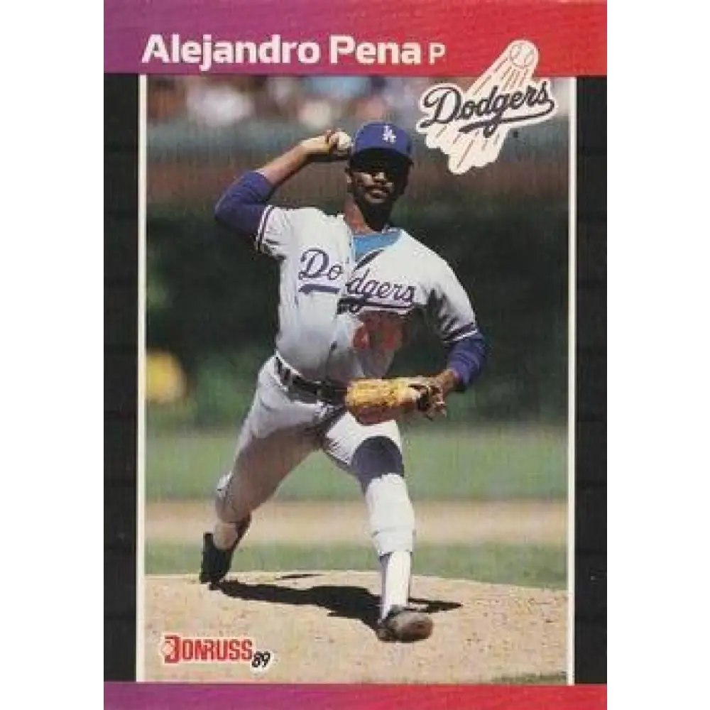 1989 Donruss #557 Alejandro Pena DP NM-MT Los Angeles Dodgers Baseball Card Image 1