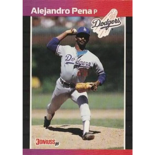 1989 Donruss #557 Alejandro Pena DP NM-MT Los Angeles Dodgers Baseball Card Image 1