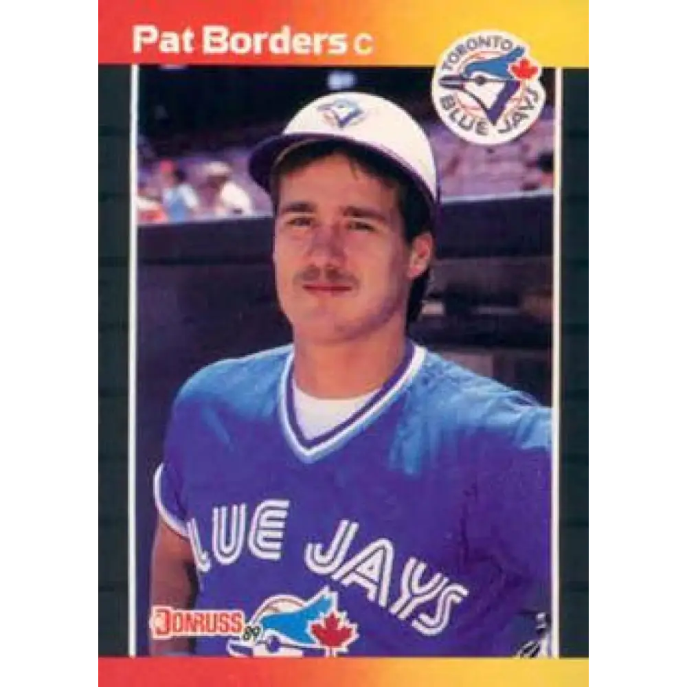 1989 Donruss #560 Pat Borders DP NM-MT RC Rookie Toronto Blue Jays Baseball Card Image 1