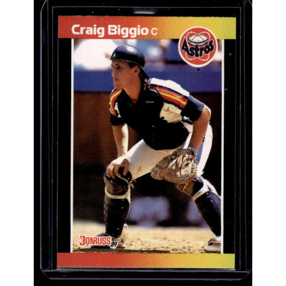 1989 Donruss #561 Craig Biggio Houston Astros NM-MT Baseball Card Image 1