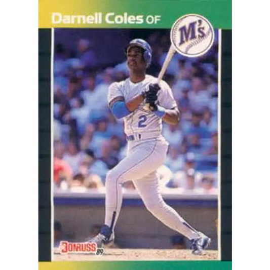 1989 Donruss #566 Darnell Coles DP NM-MT Seattle Mariners Baseball Card Image 1
