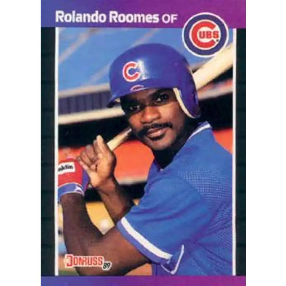 1989 Donruss #577 Rolando Roomes DP NM-MT Chicago Cubs Baseball Card Image 1