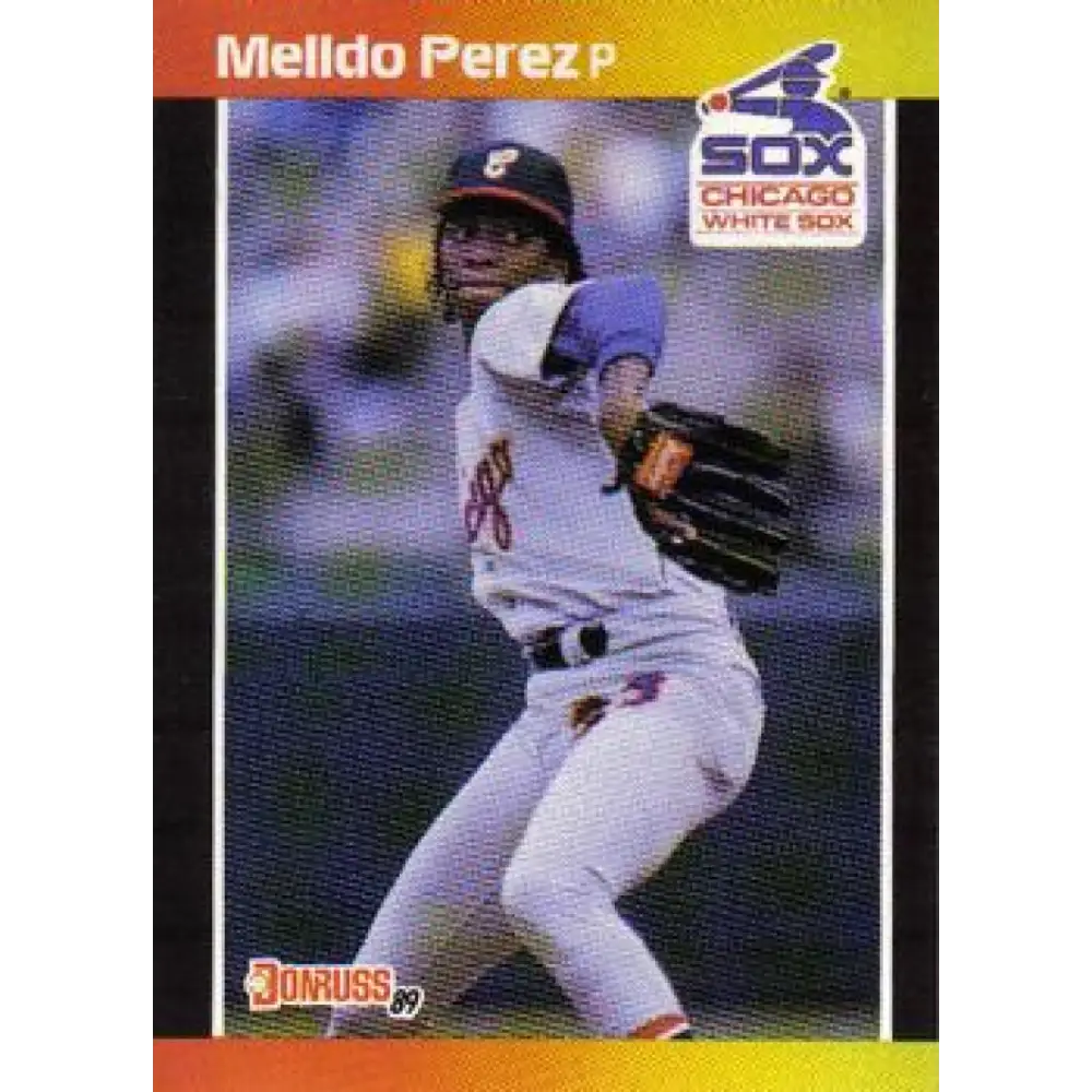 1989 Donruss #58 Melido Perez NM-MT Chicago White Sox Baseball Card Image 1