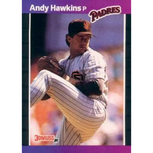 1989 Donruss #583 Andy Hawkins DP NM-MT San Diego Padres Baseball Card Image 1