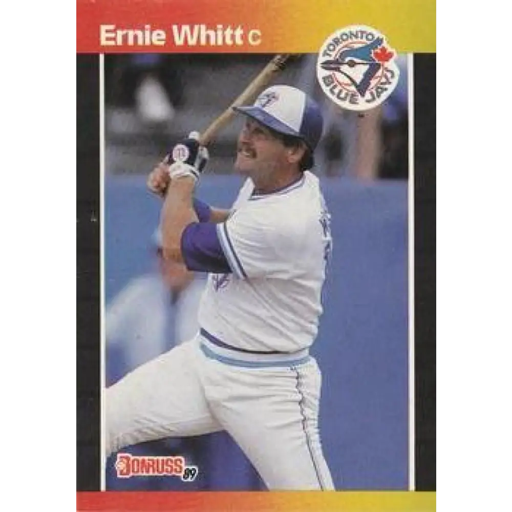 1989 Donruss #591 Ernie Whitt DP NM-MT Toronto Blue Jays Baseball Card Image 1