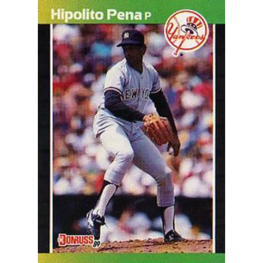 1989 Donruss #598 Hipolito Pena DP NM-MT New York Yankees Baseball Card Image 1
