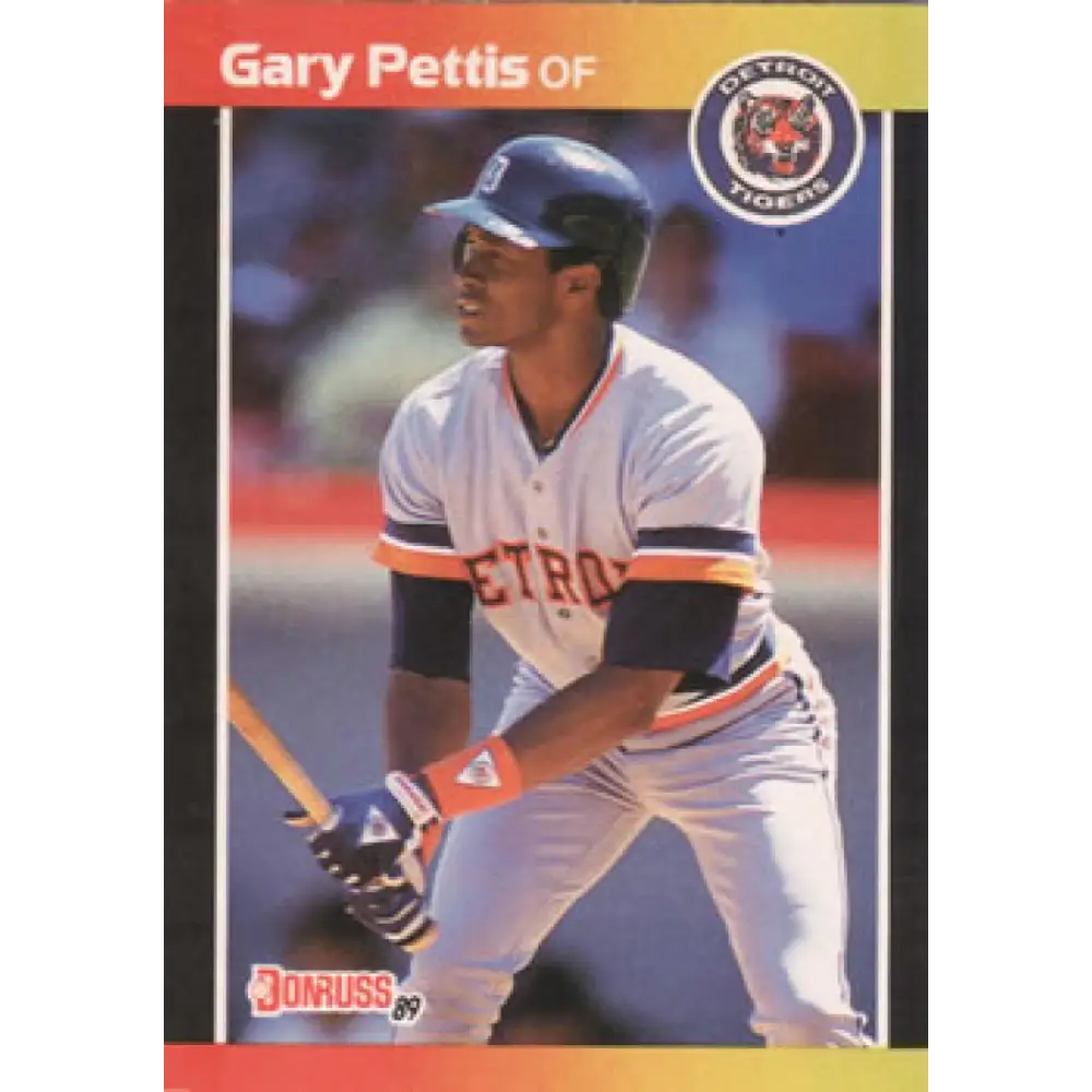 1989 Donruss #60 Gary Pettis NM-MT Detroit Tigers Baseball Card Image 1