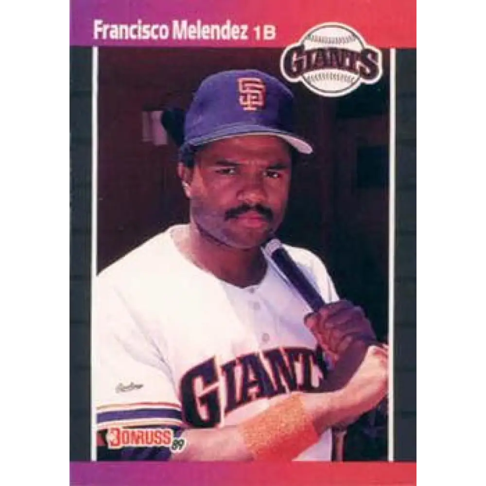 1989 Donruss #611 Francisco Melendez NM-MT RC Rookie San Francisco Giants Baseball Card Image 1