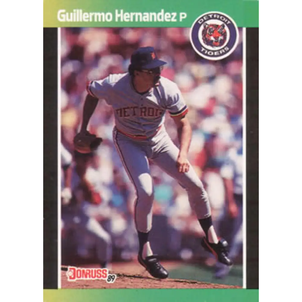 1989 Donruss #62 Guillermo Hernandez NM-MT Detroit Tigers Baseball Card Image 1