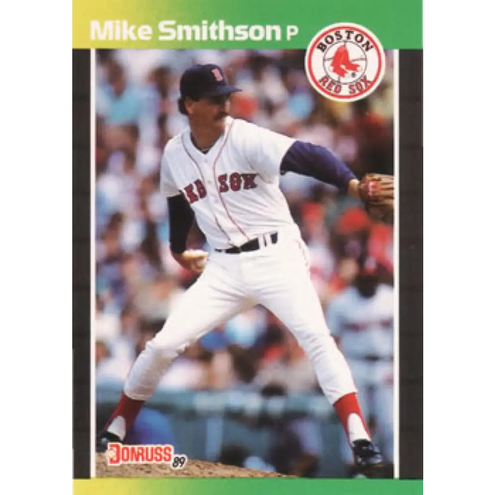 1989 Donruss #628 Mike Smithson DP NM-MT Boston Red Sox Baseball Card Image 1
