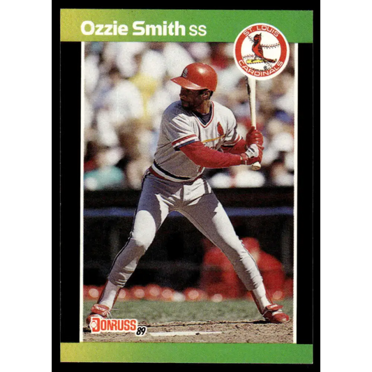 1989 Donruss #63 Ozzie Smith EX/NM St. Louis Cardinals Baseball Card Image 1