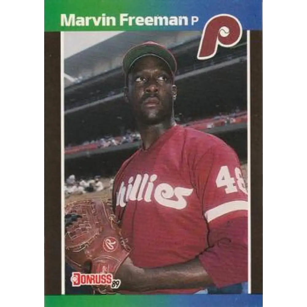 1989 Donruss #631 Marvin Freeman DP NM-MT Philadelphia Phillies Baseball Card Image 1