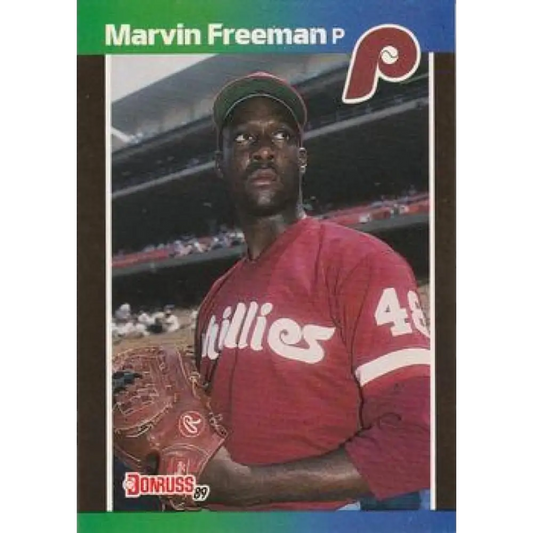 1989 Donruss #631 Marvin Freeman DP NM-MT Philadelphia Phillies Baseball Card Image 1