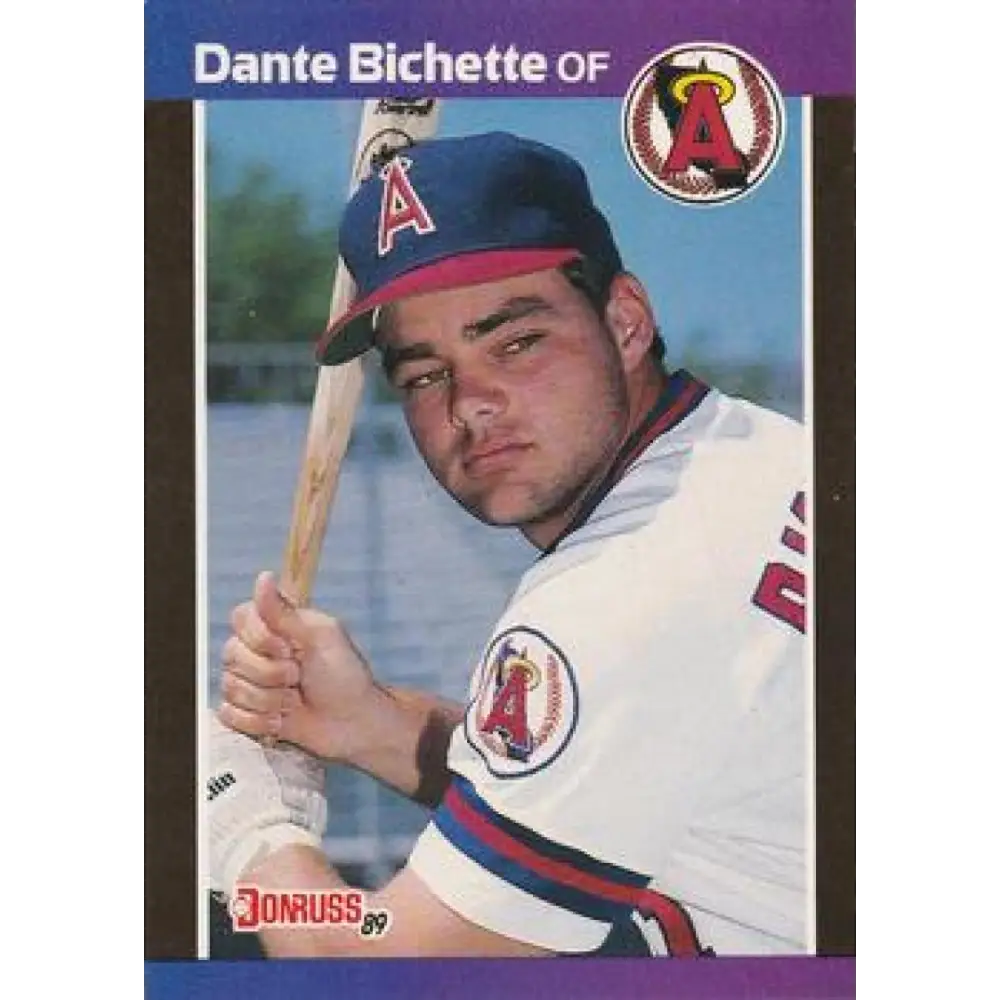 1989 Donruss #634 Dante Bichette NM-MT RC Rookie California Angels Baseball Card Image 1