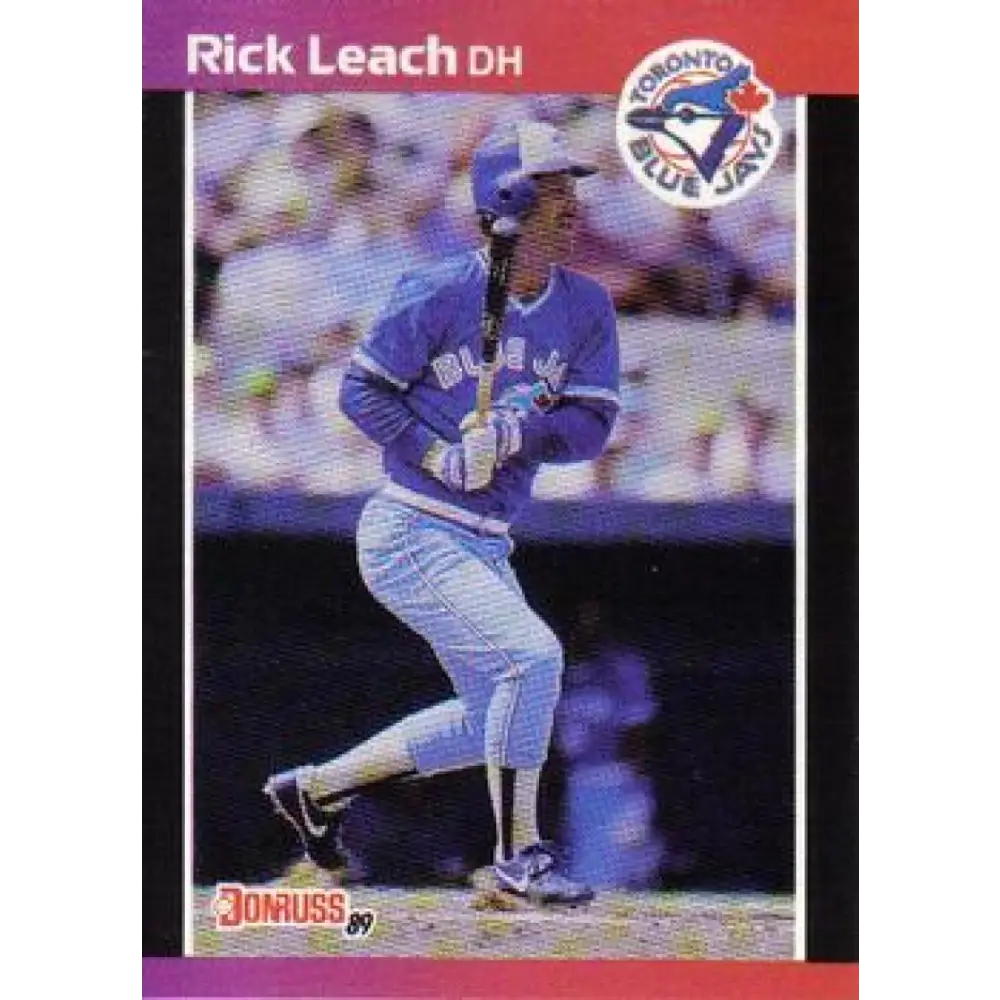 1989 Donruss #638 Rick Leach NM-MT Toronto Blue Jays Baseball Card Image 1
