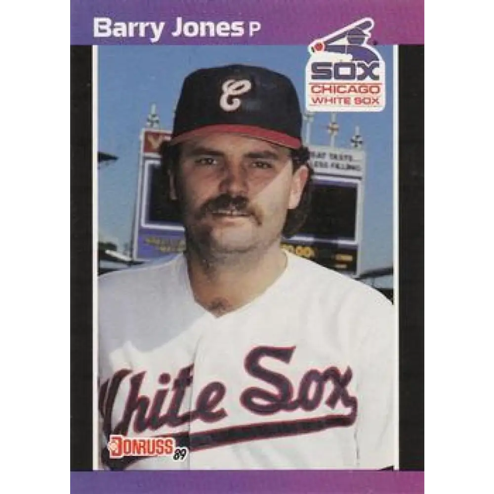 1989 Donruss #647 Barry Jones NM-MT Chicago White Sox Baseball Card Image 1