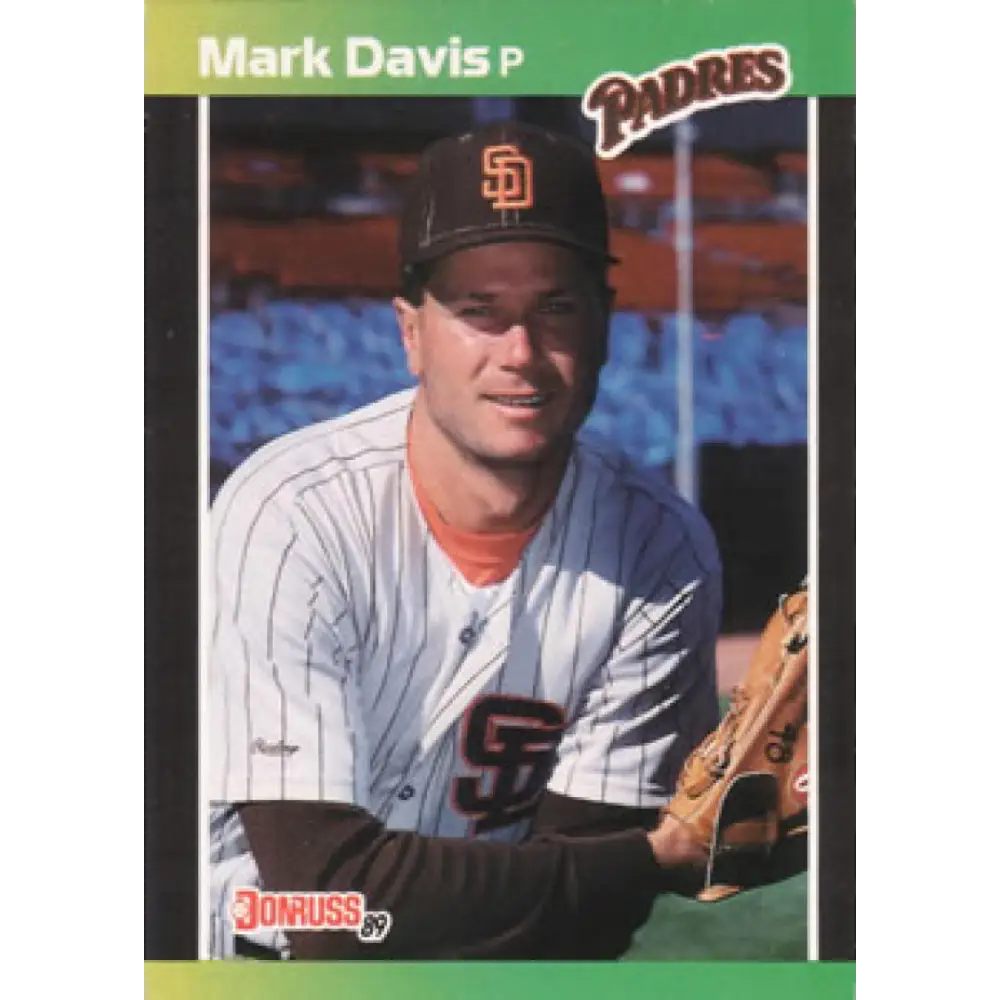 1989 Donruss #65 Mark Davis NM-MT San Diego Padres Baseball Card Image 1
