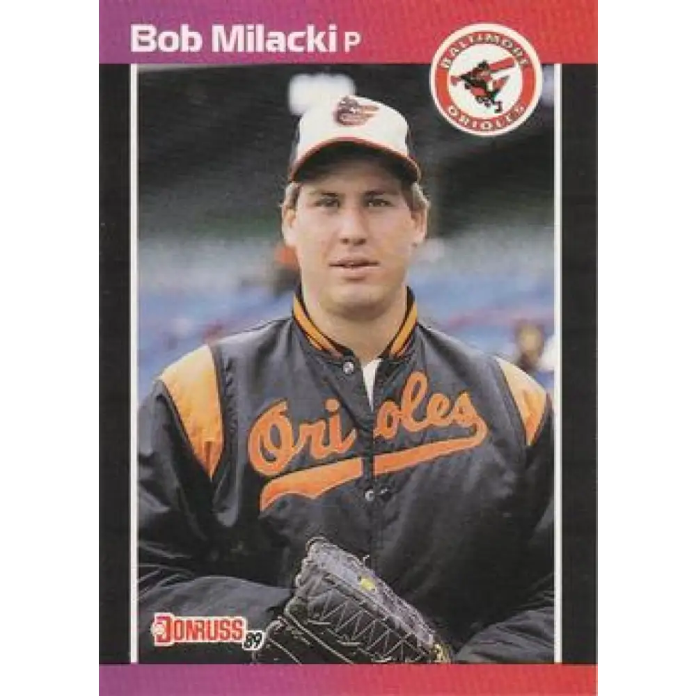 1989 Donruss #651 Bob Milacki NM-MT RC Rookie Baltimore Orioles Baseball Card Image 1