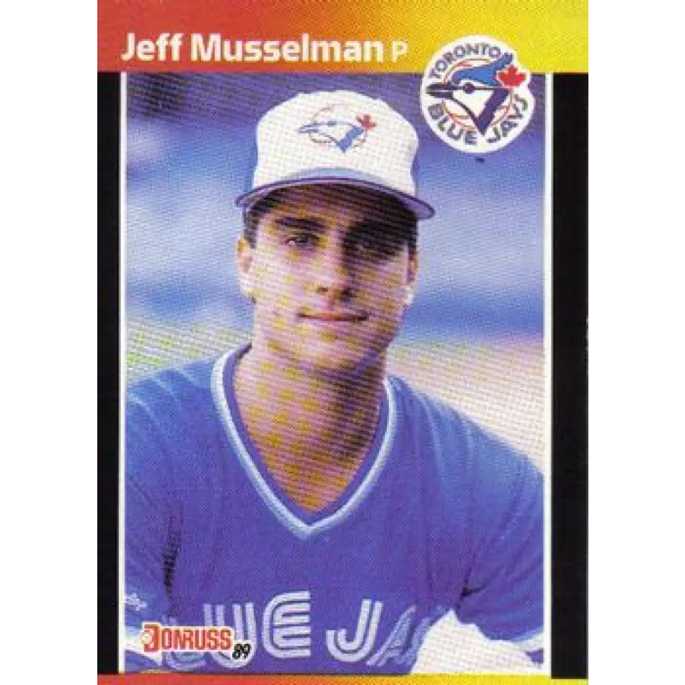 1989 Donruss #656 Jeff Musselman NM-MT Toronto Blue Jays Baseball Card Image 1