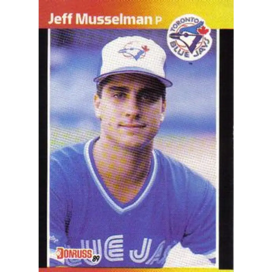 1989 Donruss #656 Jeff Musselman NM-MT Toronto Blue Jays Baseball Card Image 1