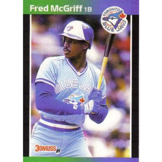 1989 Donruss #70 Fred McGriff NM-MT Toronto Blue Jays Baseball Card Image 1