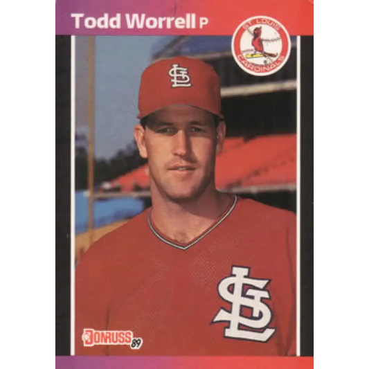 1989 Donruss #82 Todd Worrell NM-MT St. Louis Cardinals Baseball Card Image 1