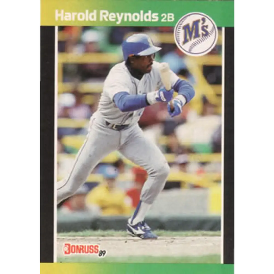 1989 Donruss #93 Harold Reynolds NM-MT Seattle Mariners Baseball Card Image 1