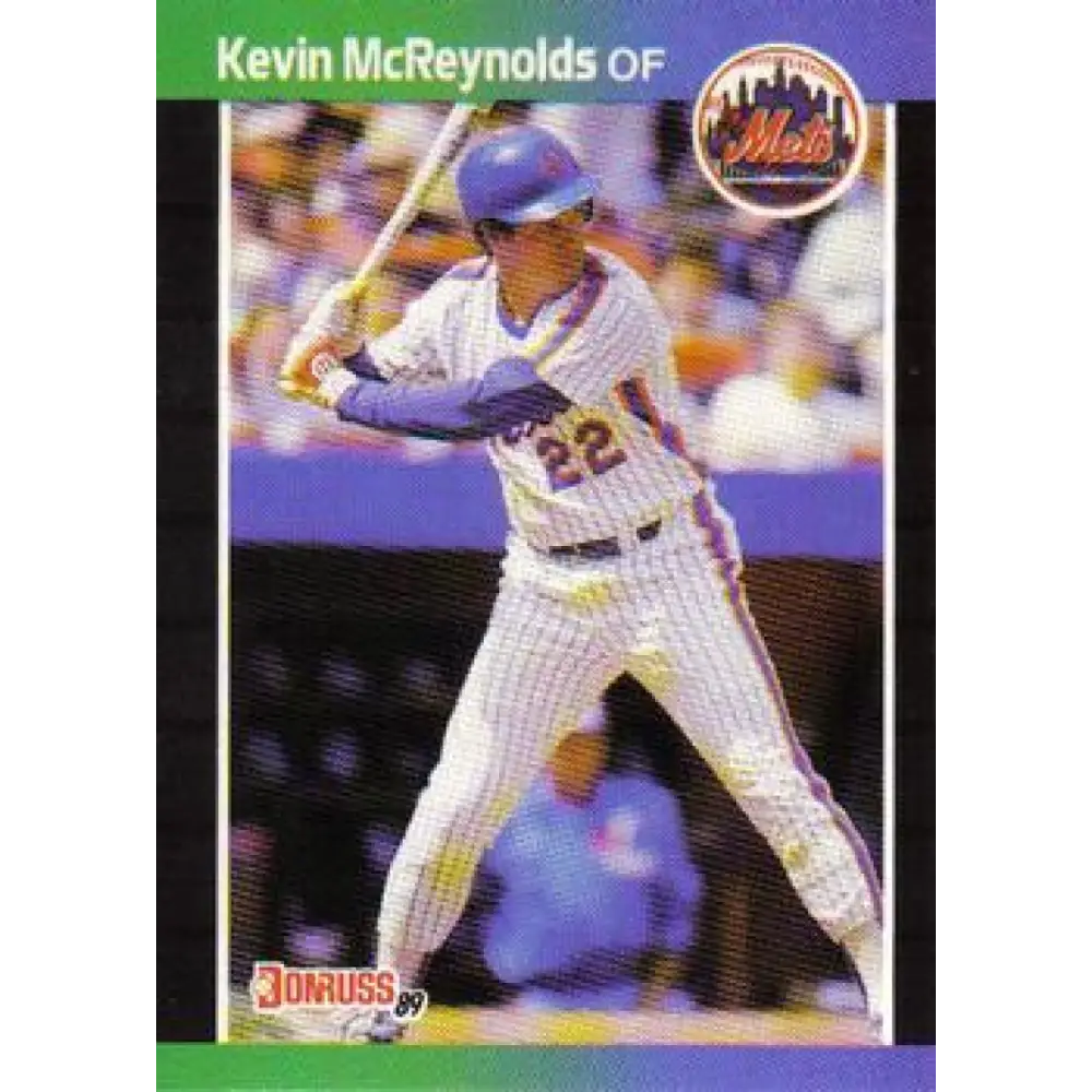 1989 Donruss #99 Kevin McReynolds NM-MT New York Mets Baseball Card Image 1