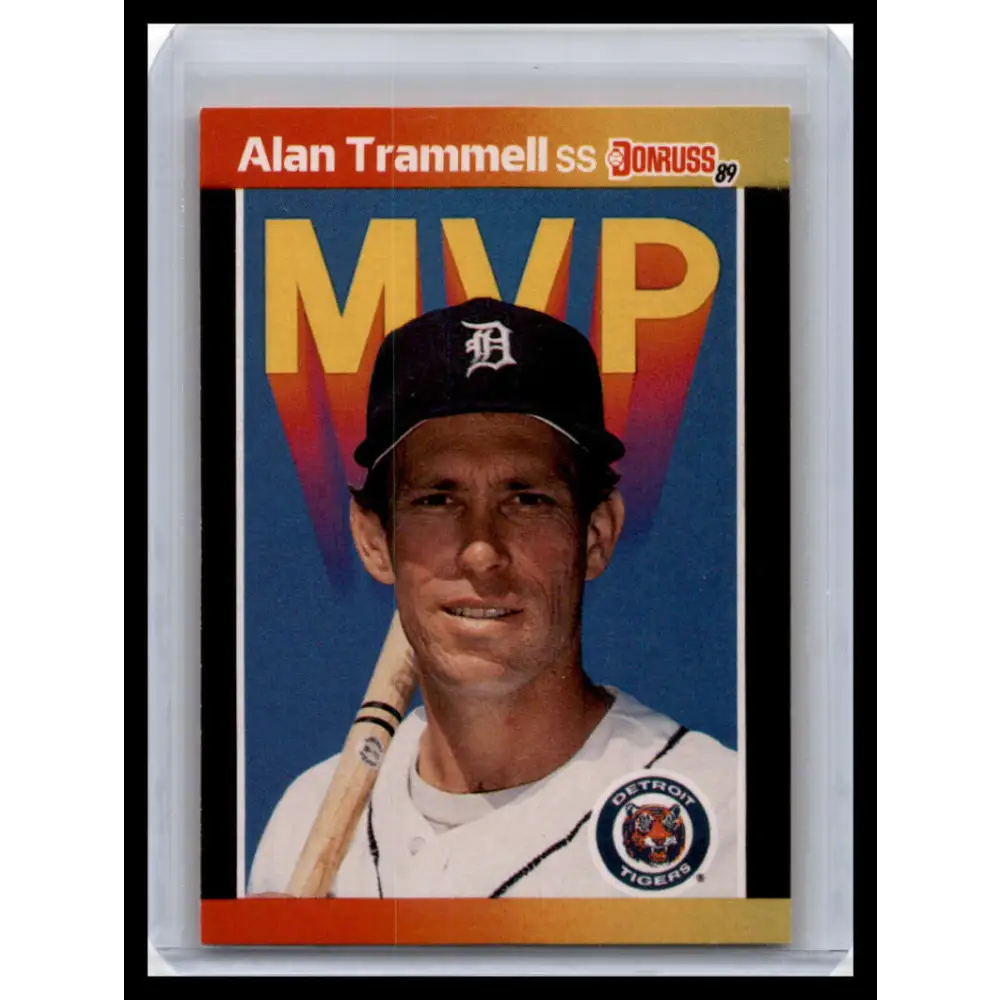 1989 Donruss #BC-17d Alan Trammell NM-MT Detroit Tigers Baseball Card Image 1