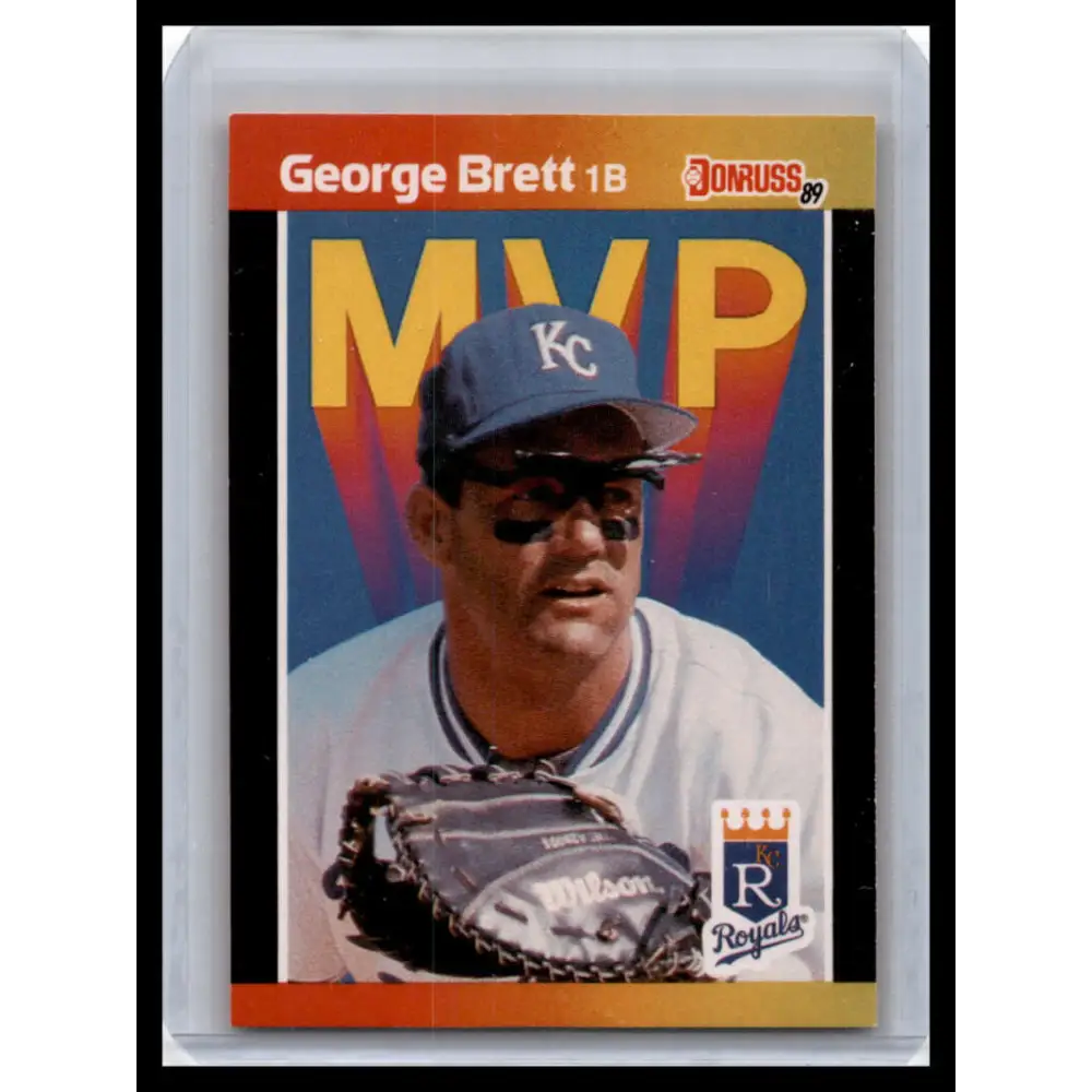 1989 Donruss #BC-7a George Brett NM-MT Kansas City Royals Baseball Card Image 1