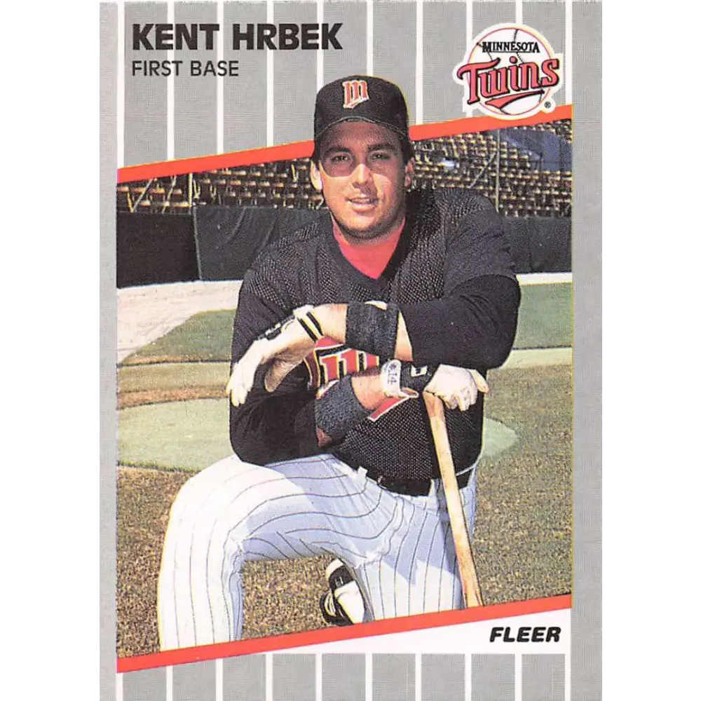 1989 Fleer #116 Kent Hrbek EX Excellent Minnesota Twins Baseball Card  Image 1