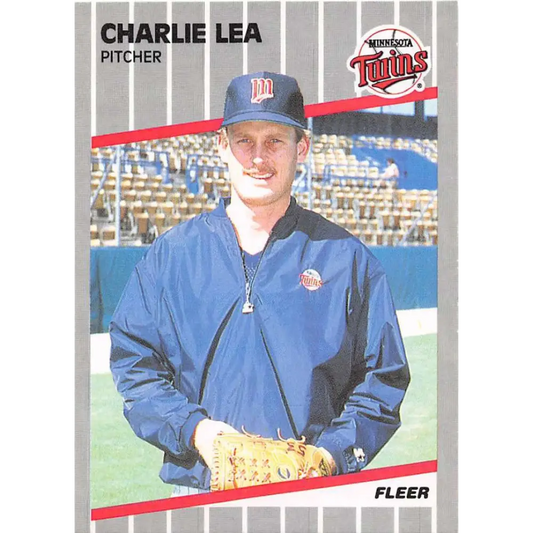 1989 Fleer #119 Charlie Lea EX Excellent Minnesota Twins Baseball Card  Image 1