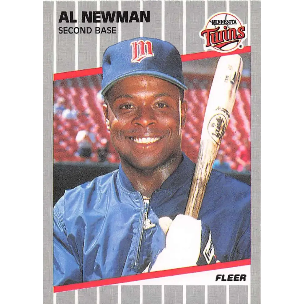 1989 Fleer #122 Al Newman EX Excellent Minnesota Twins Baseball Card  Image 1