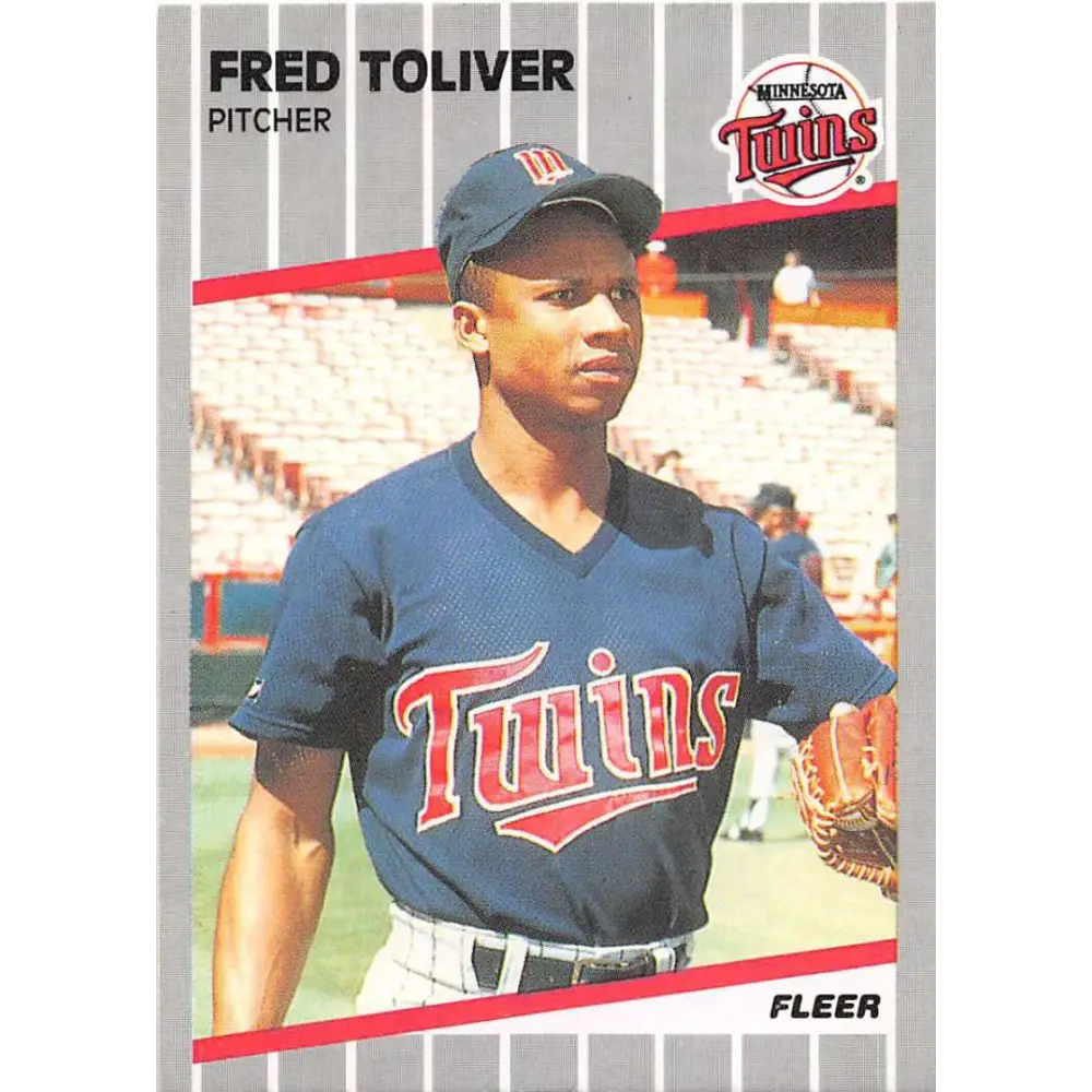1989 Fleer #126 Freddie Toliver EX Excellent Minnesota Twins Baseball Card  Image 1