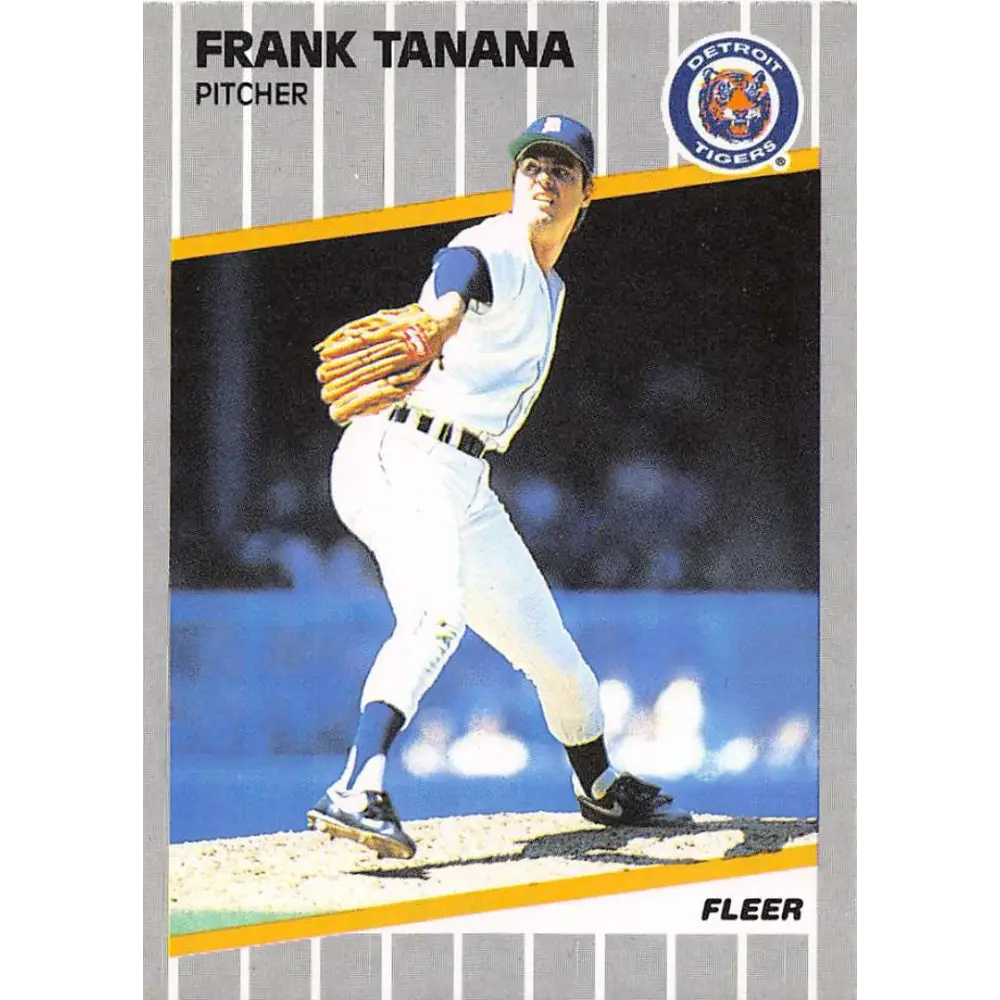 1989 Fleer #147 Frank Tanana EX Excellent Detroit Tigers Baseball Card  Image 1