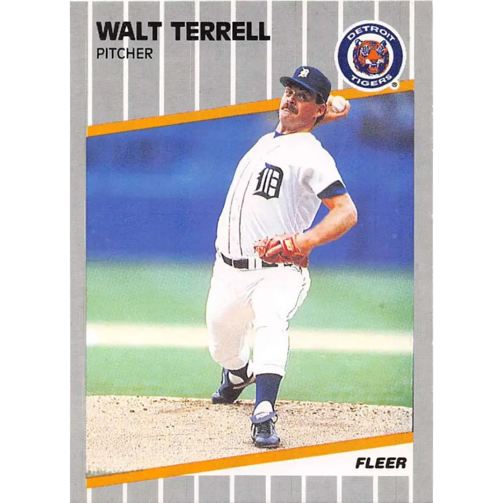 1989 Fleer #149 Walt Terrell EX Excellent Detroit Tigers Baseball Card  Image 1