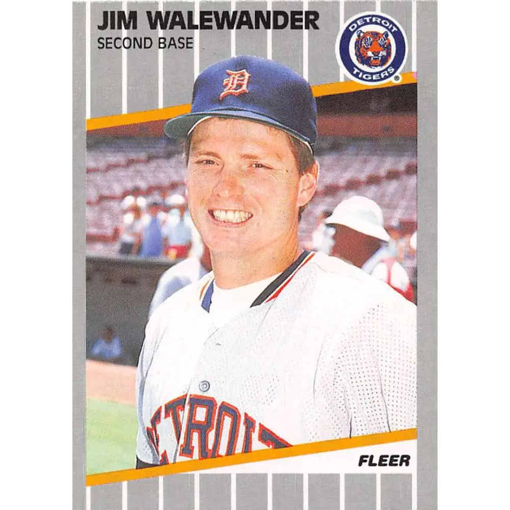 1989 Fleer #150 Jim Walewander EX Excellent Detroit Tigers Baseball Card  Image 1