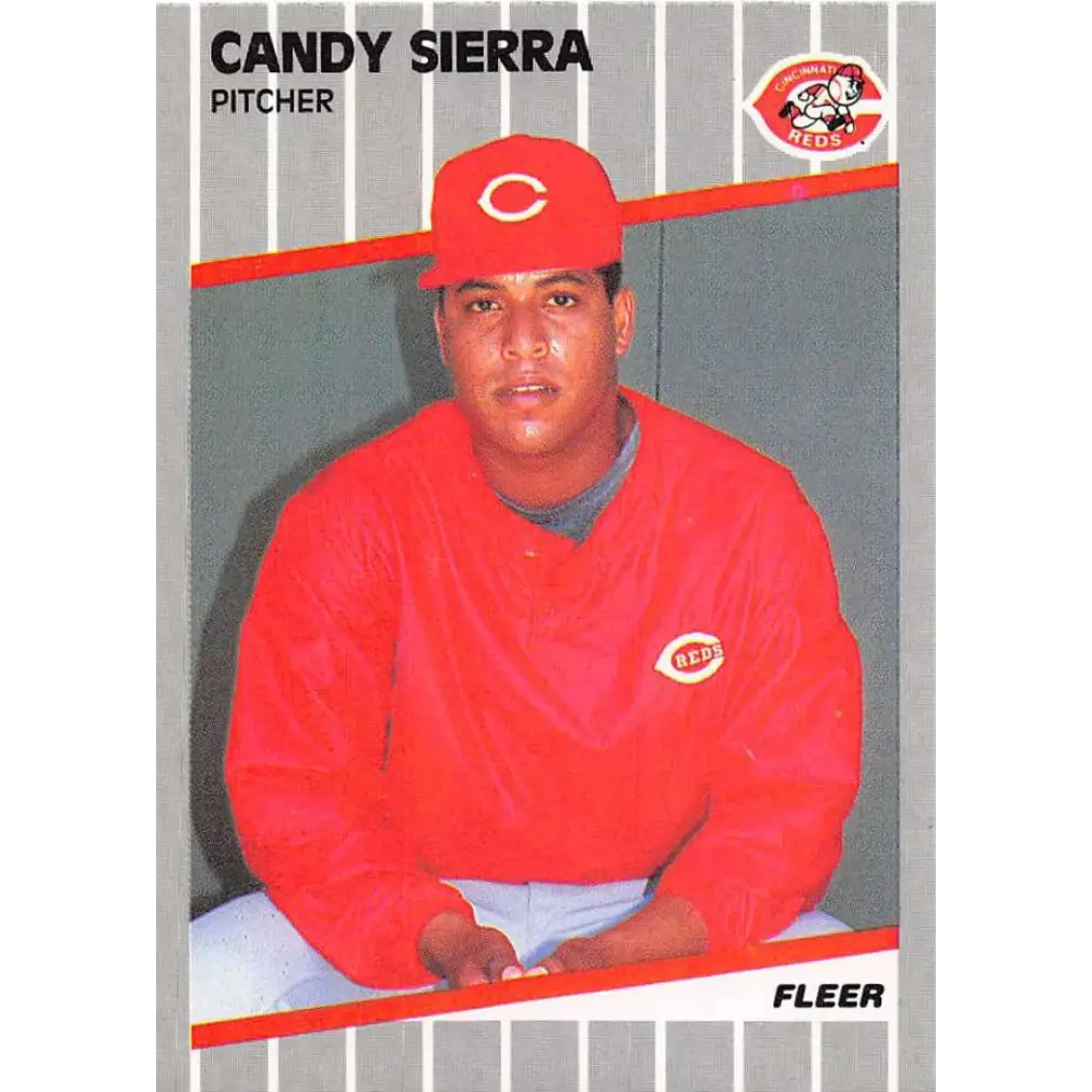 1989 Fleer #171 Candy Sierra EX Excellent Cincinnati Reds Baseball Card  Image 1