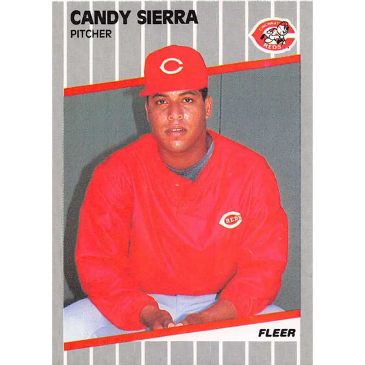 1989 Fleer #171 Candy Sierra EX Excellent Cincinnati Reds Baseball Card  Image 1