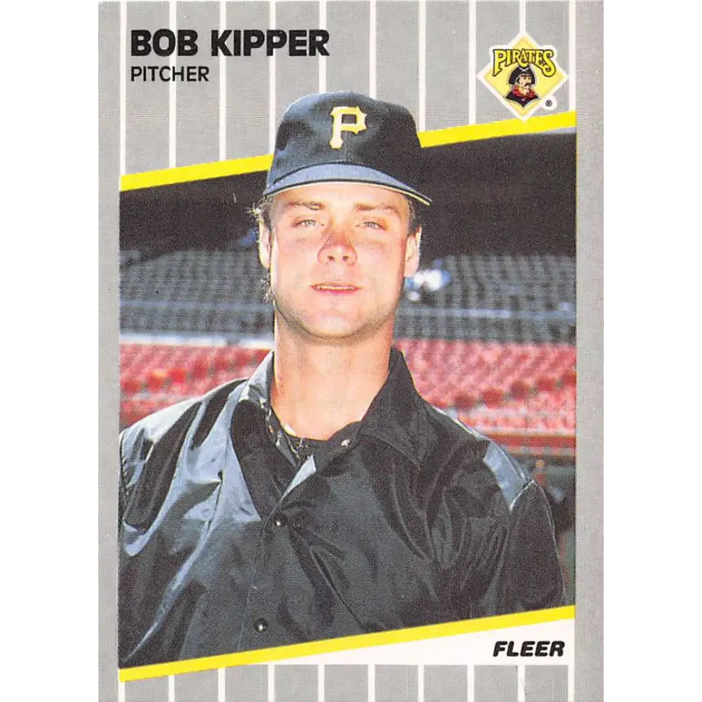 1989 Fleer #211 Bob Kipper EX Excellent Pittsburgh Pirates Baseball Card  Image 1